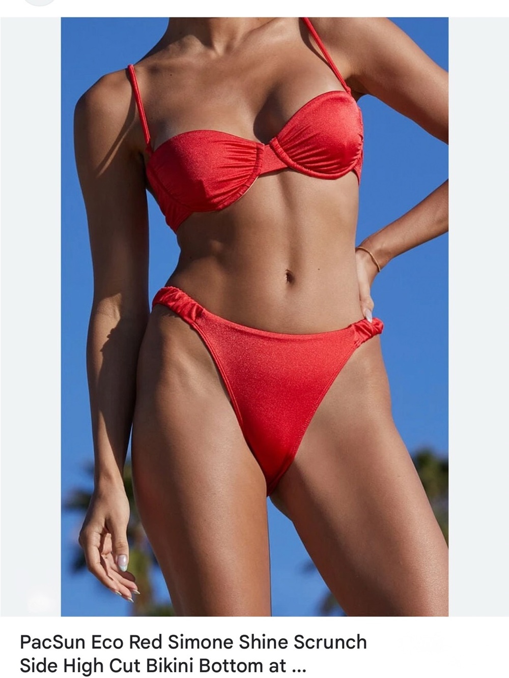 PacSun Simone Shine Bikini Top and Bottom